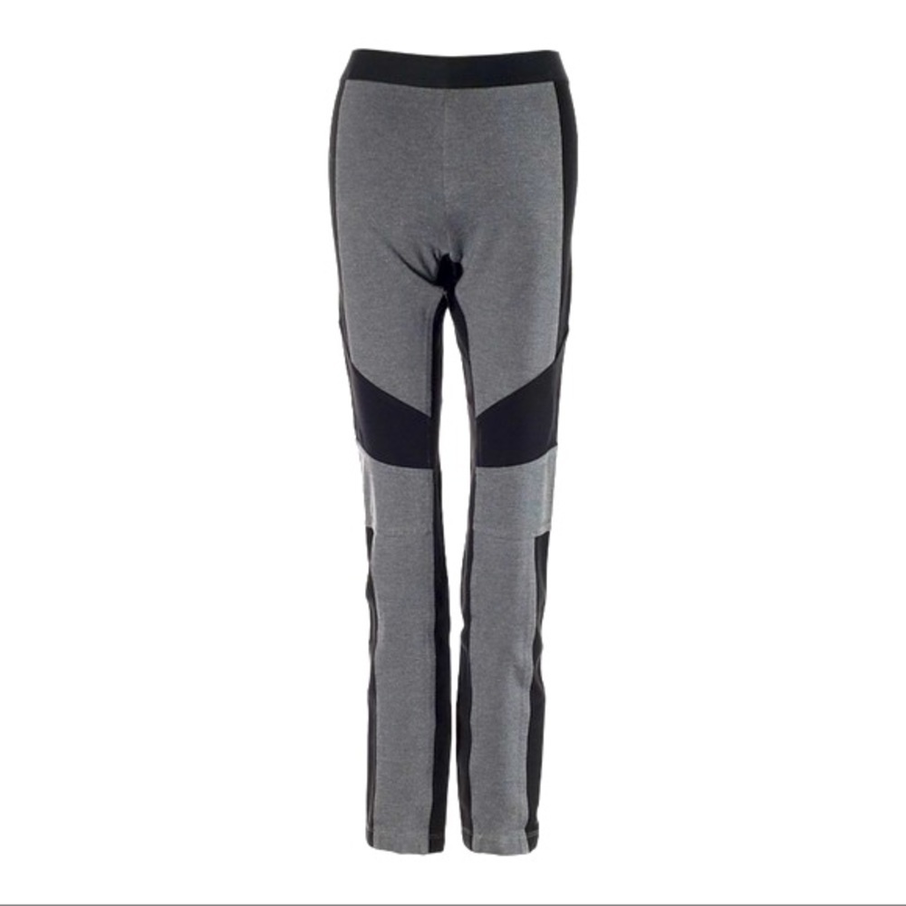 BCBGMaxAzria Jeremiah Moto Colorblock Leggings Gray Black XS Stretch